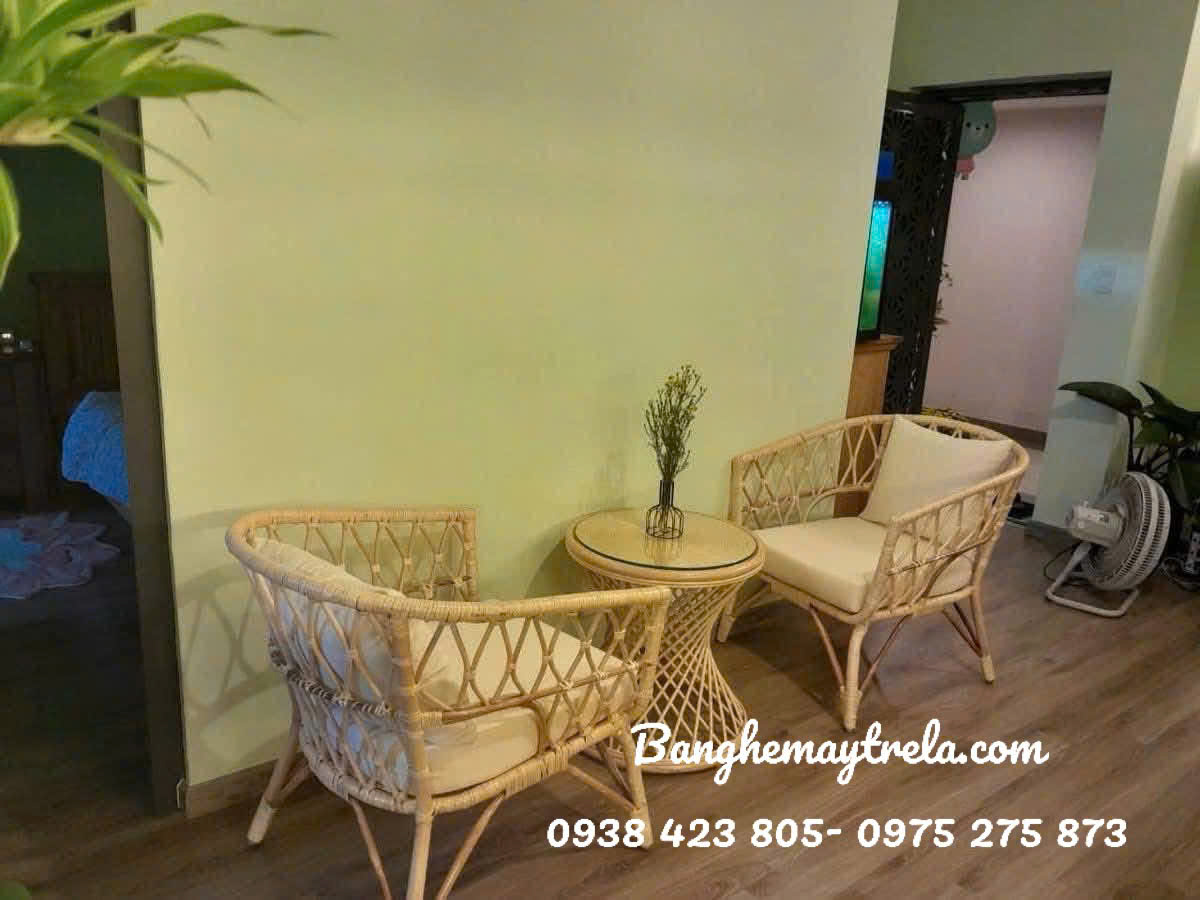 Ghế sofa đơn mây vuông phòng khách